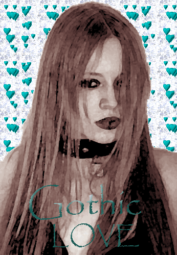 Gothic glitter krabbels