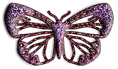 Vlinders glitter krabbels